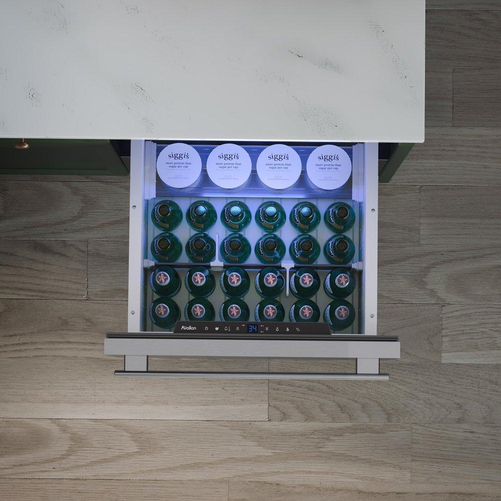 24 in. Undercounter Dual Drawer Refrigerator in Stainless Steel 