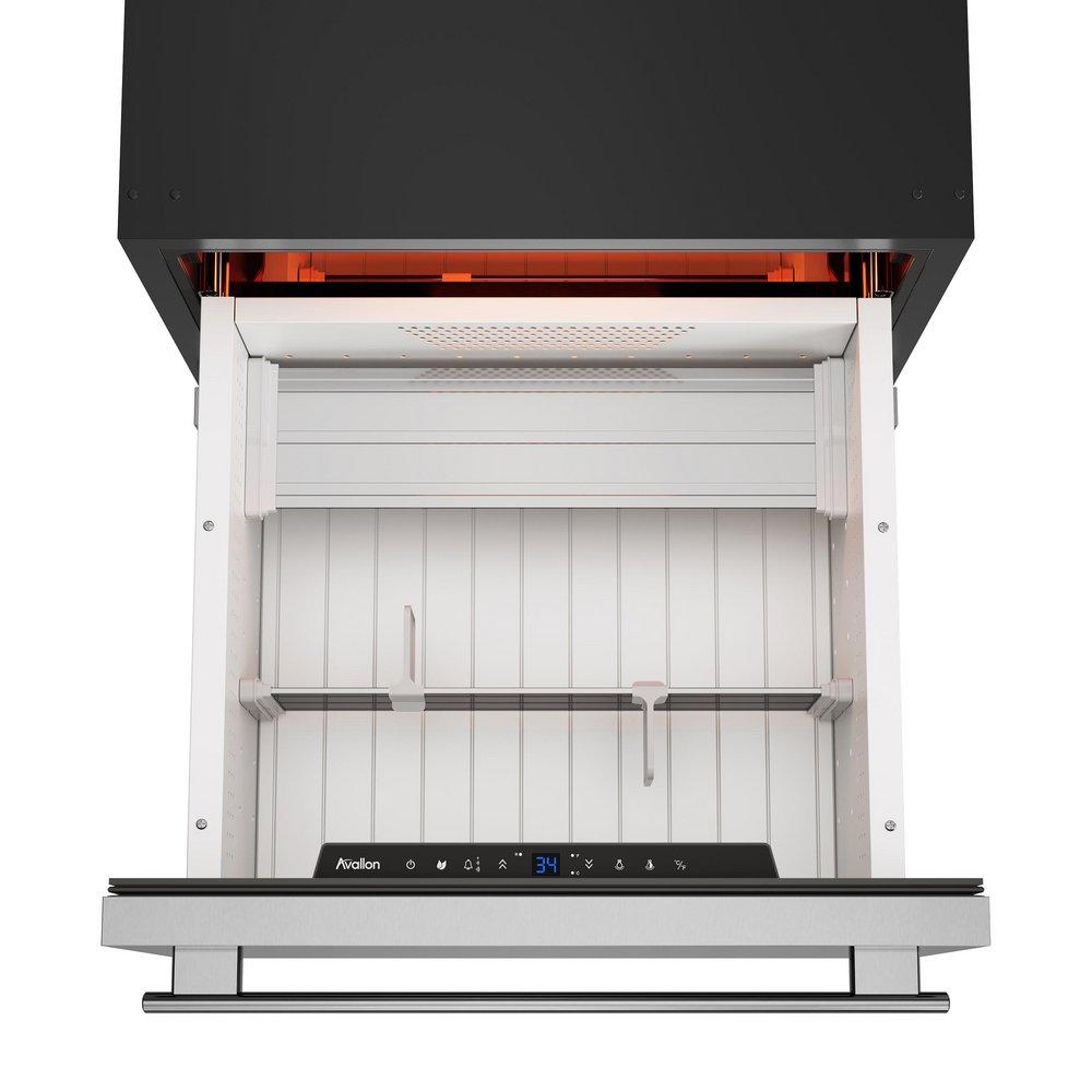 24 in. Undercounter Dual Drawer Refrigerator in Stainless Steel 