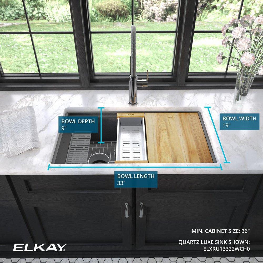 33X19 1B UM WSTAT SINK KIT W/ PERFE 