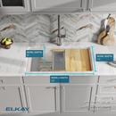 33 x 19 in. Undermount Single Bowl Workstation Kitchen Sink Kit in Ricotta 