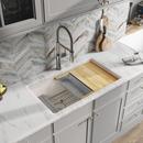 33 x 19 in. Undermount Single Bowl Workstation Kitchen Sink Kit in Ricotta 