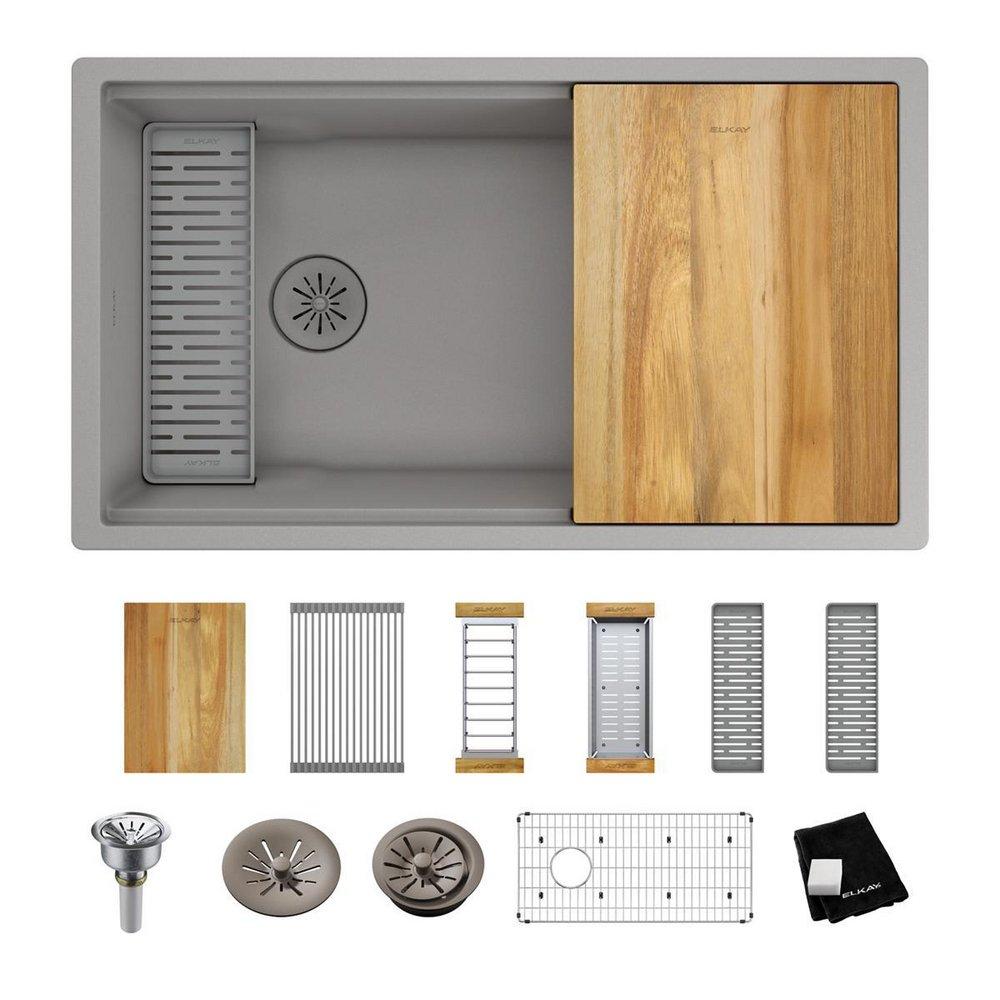 33X19 1B UM WSTAT SINK KIT W/ PERFE 