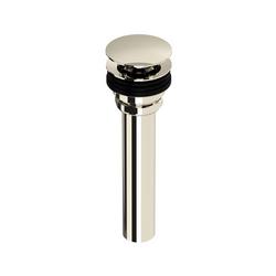Lavatory Universal Push Drain in Polished Nickel