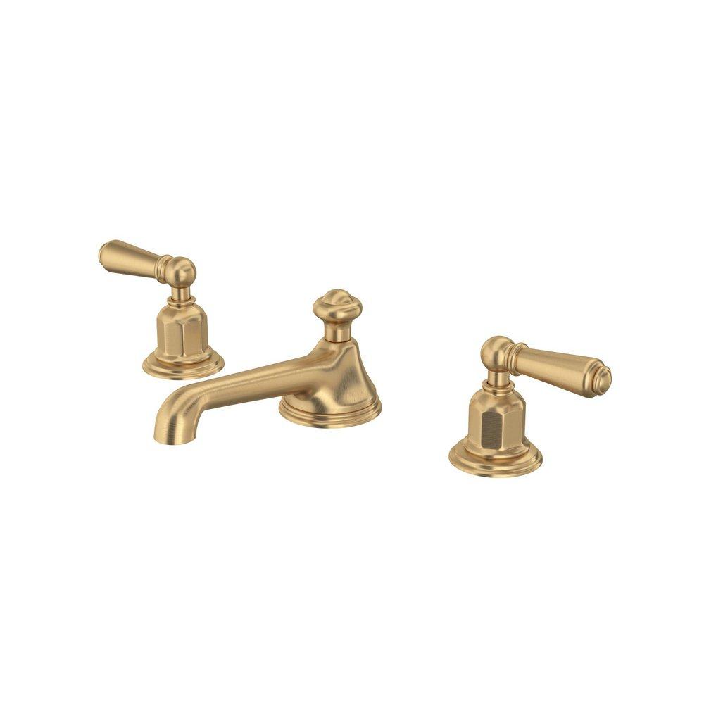 EDWARDIAN WIDESPREAD LAVATORY FAUCET WITH LOW SPOUT 