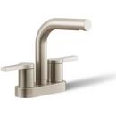 KOHLER Vibrant Brushed Nickel Two Handle Centerset Bathroom Sink Faucet 