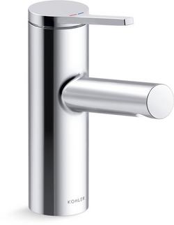 Single Handle Monoblock Bathroom Sink Faucet in Polished Chrome