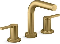 Two Handle Roman Tub Faucet in Vibrant Brushed Moderne Brass (Trim Only)