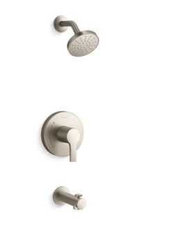 Single Handle Bathtub & Shower Faucet in Vibrant Brushed Nickel (Trim Only)