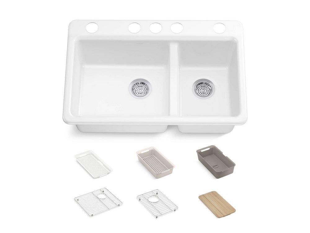 RIVERBY OFFSET UNDERMOUNT SINK 