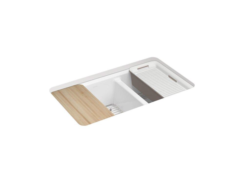 RIVERBY OFFSET UNDERMOUNT SINK 