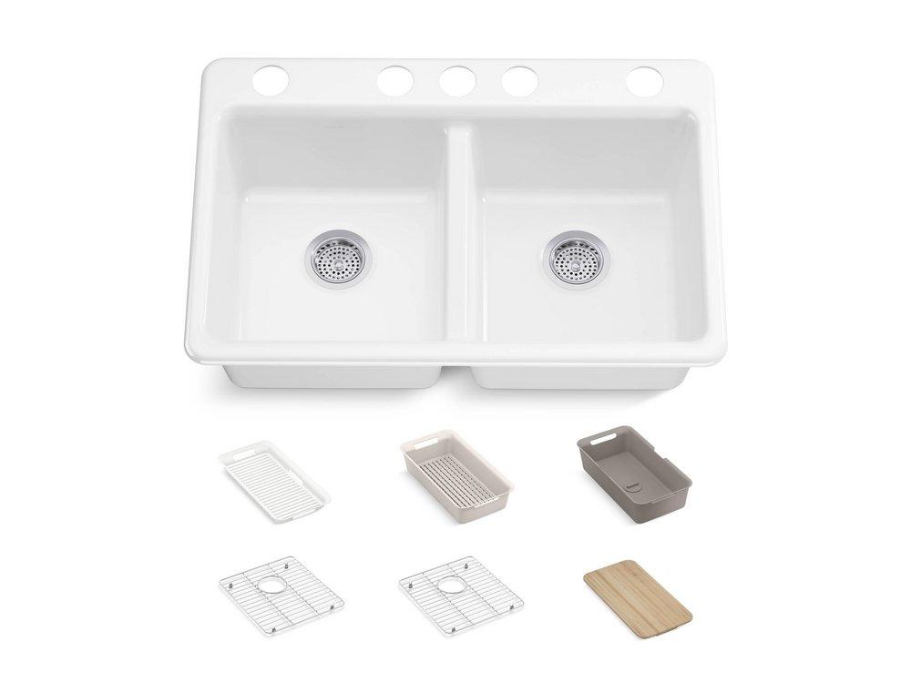 RIVERBY DOUBLE EQUAL UNDERMOUNT SINK 