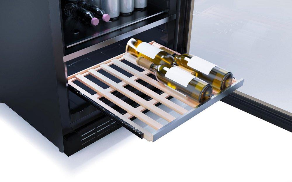 24 in. 4.8 cu. ft. Under Cabinet Dual Zone Beverage Center in Panel Ready 