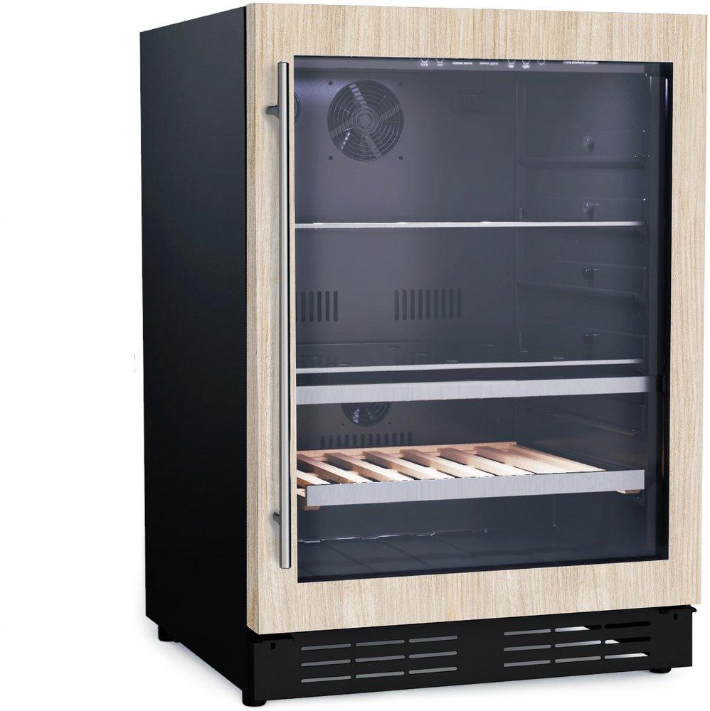 24 in. 4.8 cu. ft. Under Cabinet Dual Zone Beverage Center in Panel Ready 