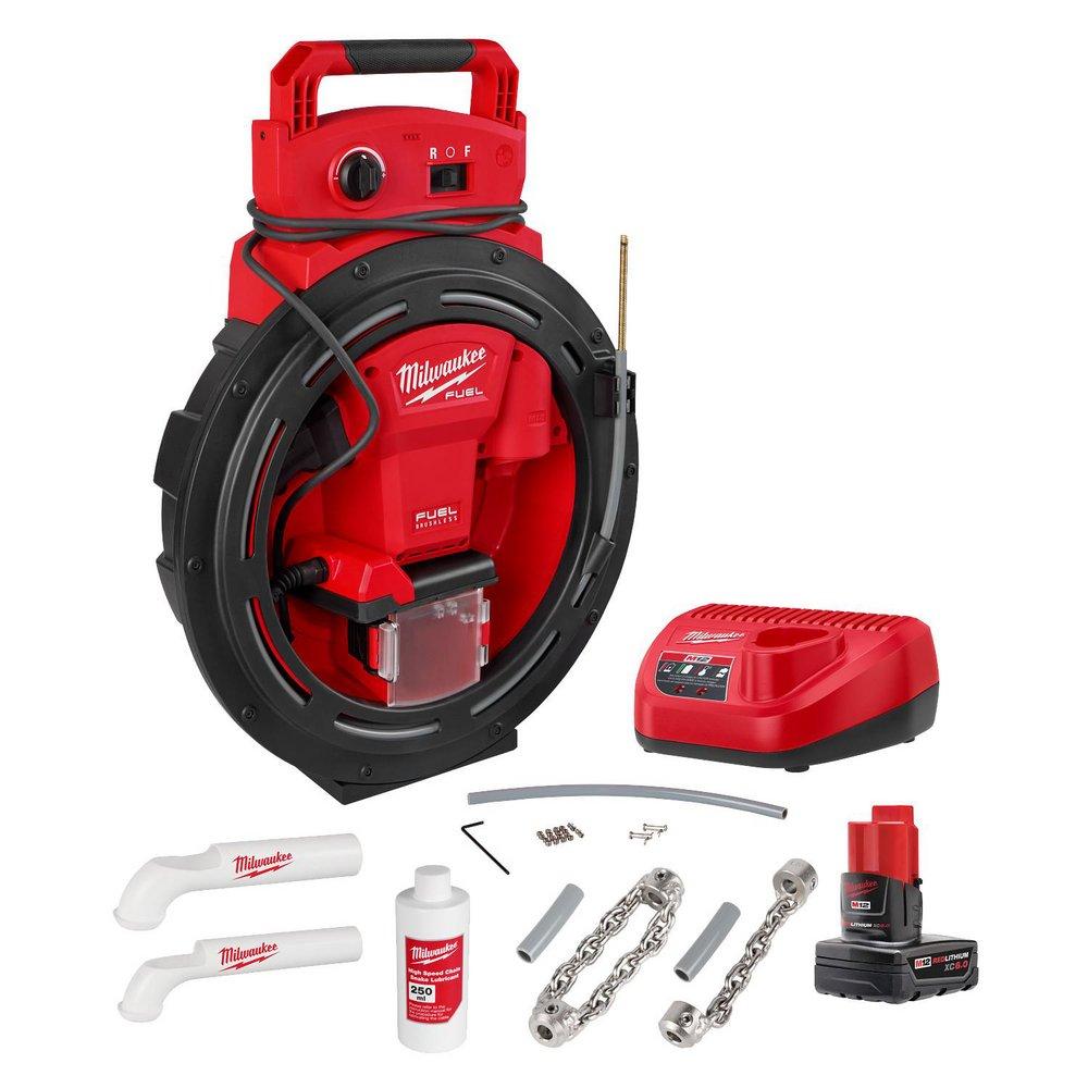 Milwaukee® M12 FUEL™ High Speed Chain Snake for 1-1/4 in.-2 in