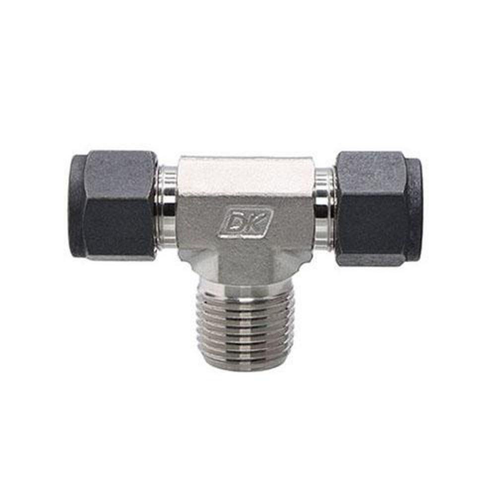 1/4 in. Tube OD x 1/8 in. FPT 316 Stainless Steel Male Branch Tee Single Ferrule 