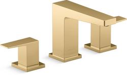 Two Handle Widespread Bathroom Sink Faucet in Vibrant&reg; Brushed Moderne Brass