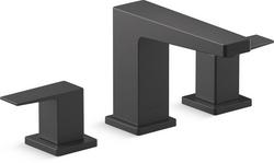Two Handle Widespread Bathroom Sink Faucet in Matte Black