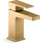KOHLER Vibrant Brushed Moderne Brass Single Handle Monoblock Bathroom Sink Faucet 