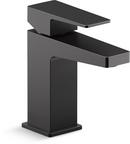 Single Handle Monoblock Bathroom Sink Faucet in Matte Black