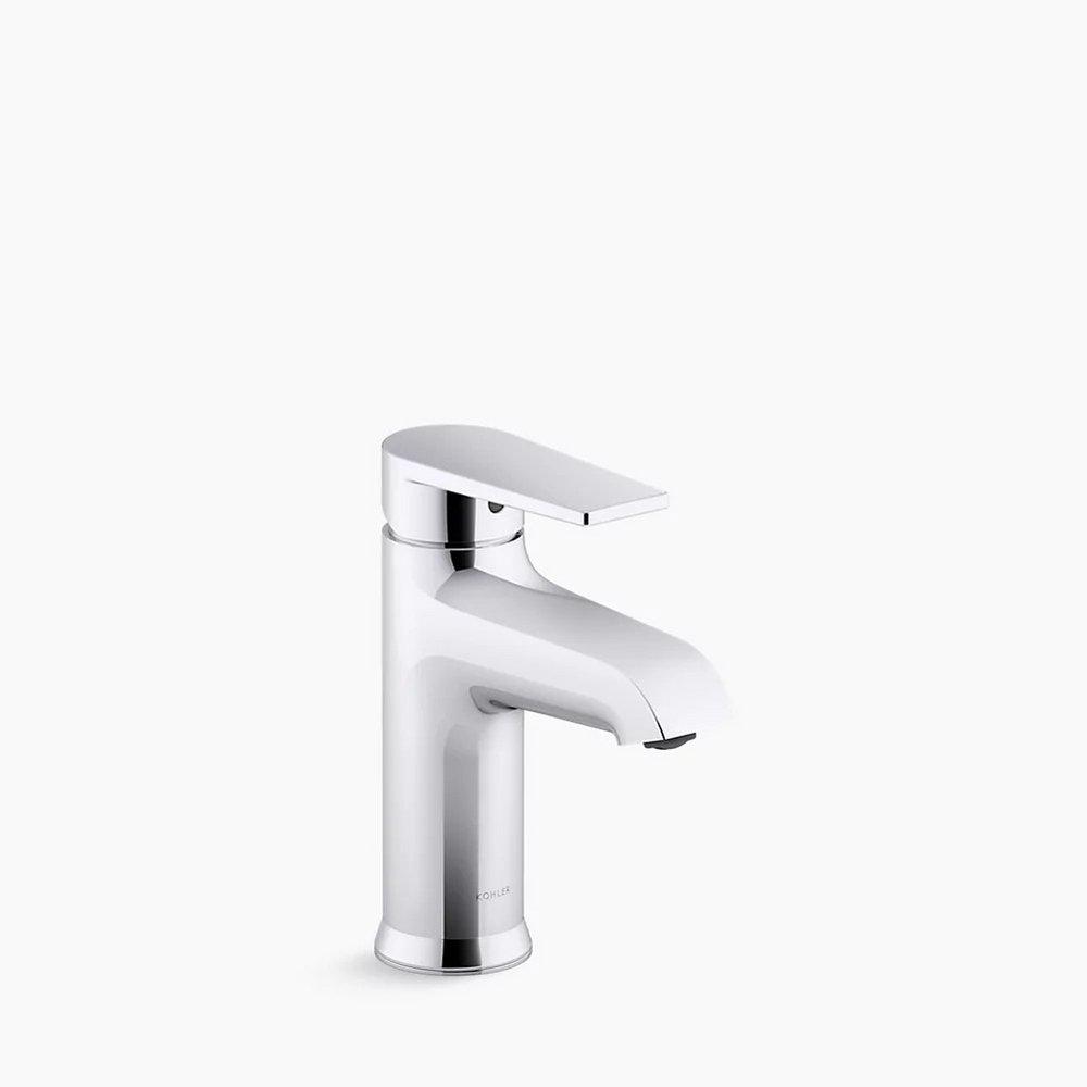KOHLER Polished Chrome Single Handle Monoblock Bathroom Sink Faucet 
