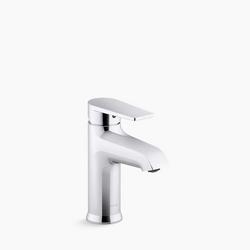 Single Handle Monoblock Bathroom Sink Faucet in Polished Chrome