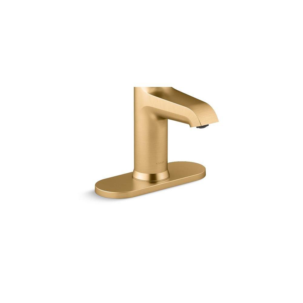 KOHLER Vibrant Brushed Moderne Brass Single Handle Monoblock Bathroom Sink Faucet 