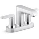 KOHLER Polished Chrome Two Handle Centerset Bathroom Sink Faucet 