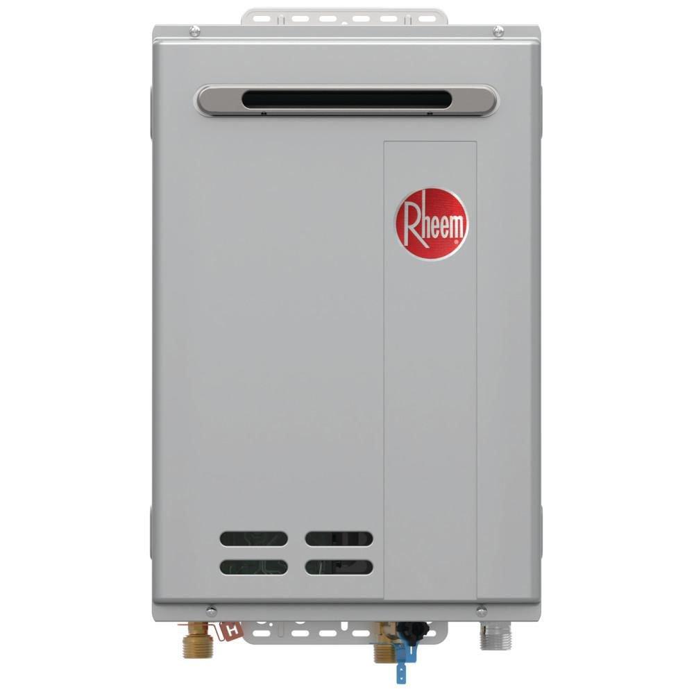 Rheem Outdoor Non-Condensing Natural Gas Tankless Water Heater 