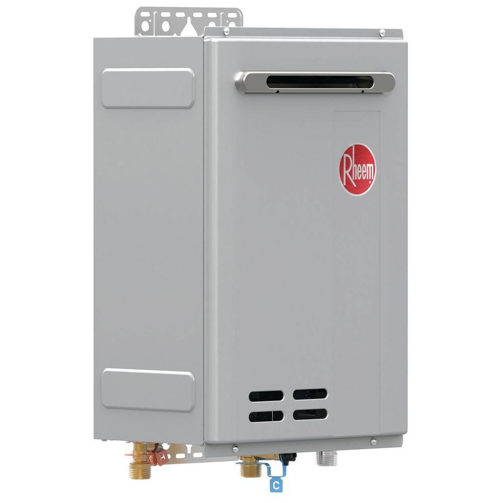 Rheem Outdoor Non-Condensing Natural Gas Tankless Water Heater 
