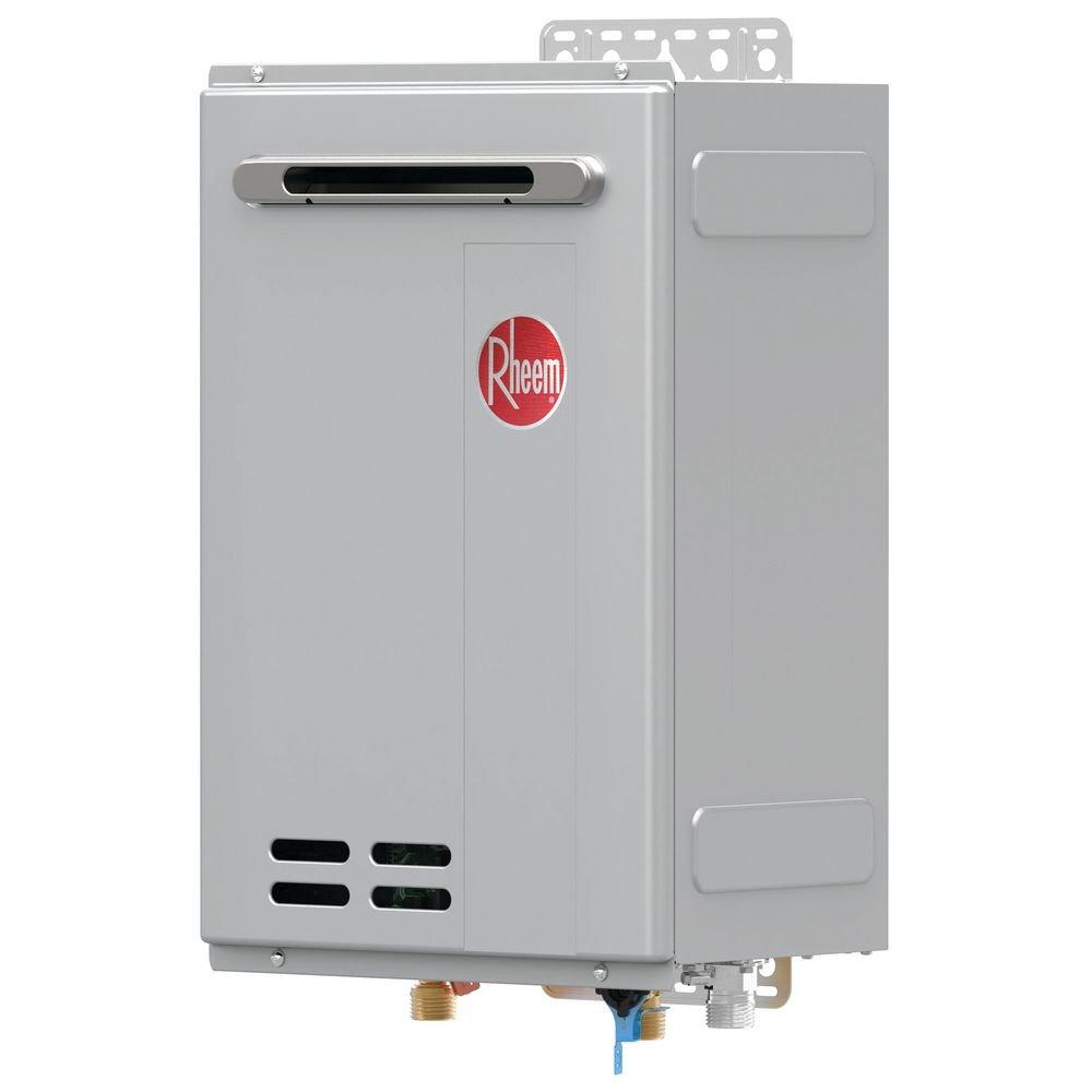 Rheem Outdoor Non-Condensing Natural Gas Tankless Water Heater 