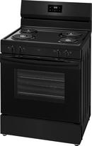 30 in. 4-Burner Electric Freestanding Range in Black 