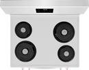 30 in. 4-Burner Electric Freestanding Range in White 