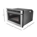 24 in. Built-In Drawer Microwave in Stainless Steel 
