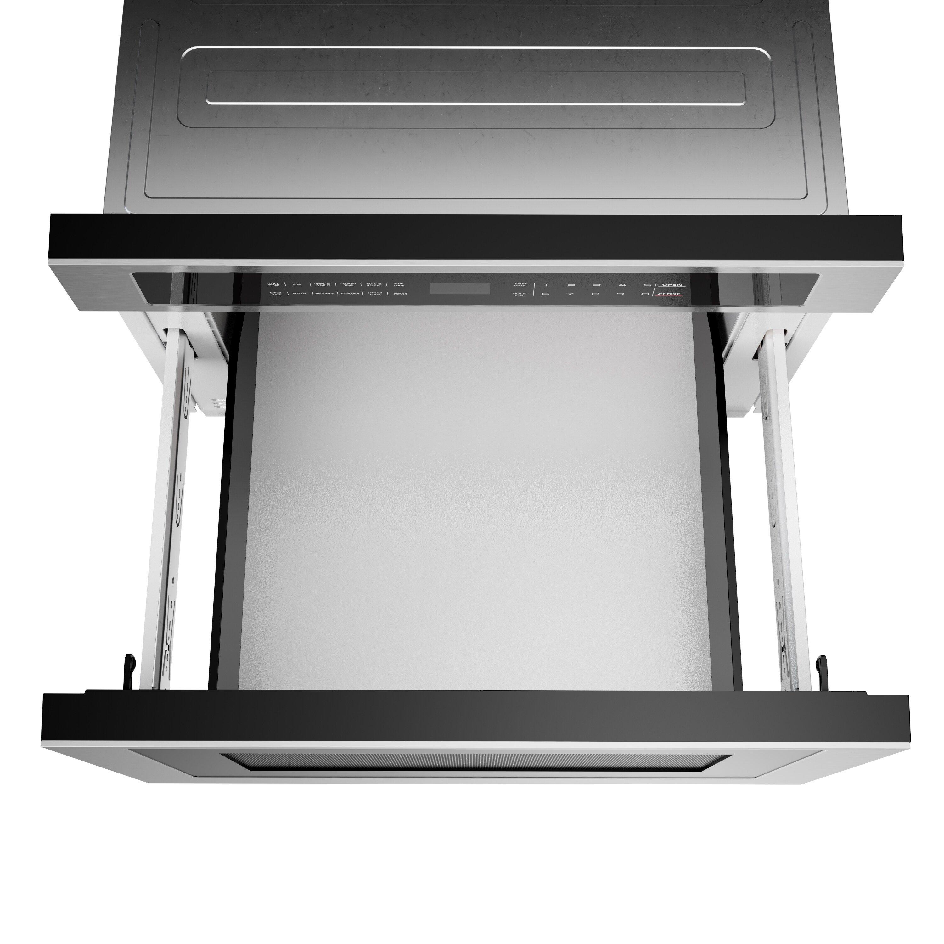 24 in. Built-In Drawer Microwave in Stainless Steel 