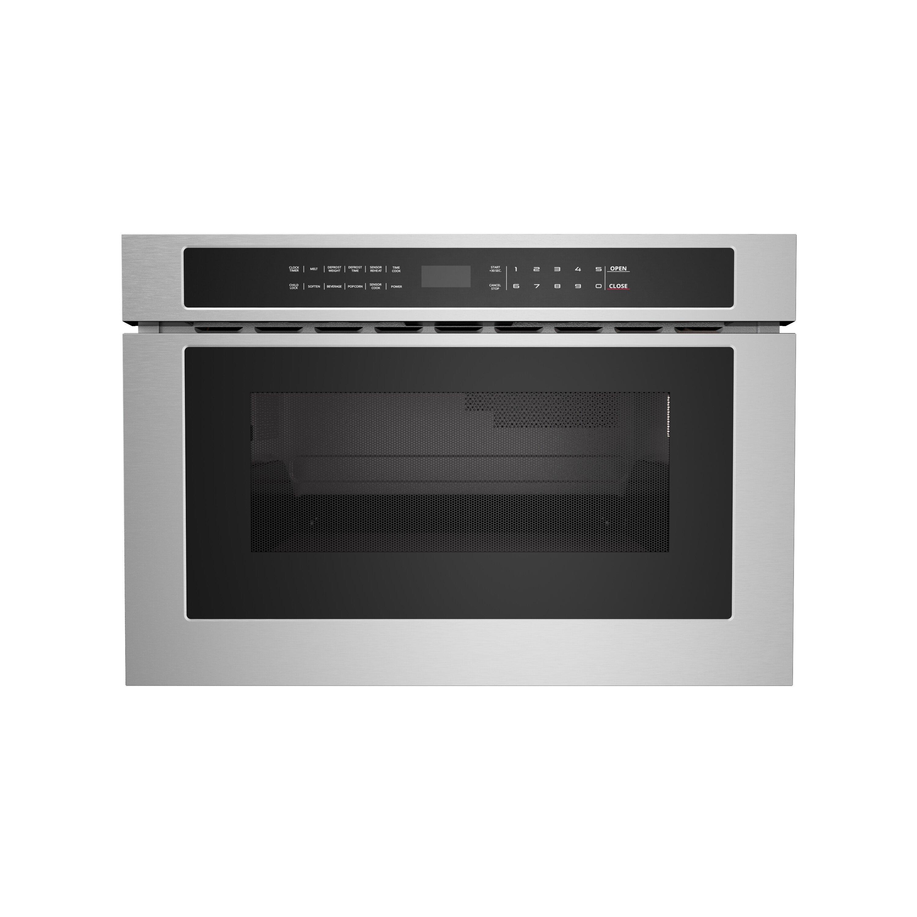 24 in. Built-In Drawer Microwave in Stainless Steel 