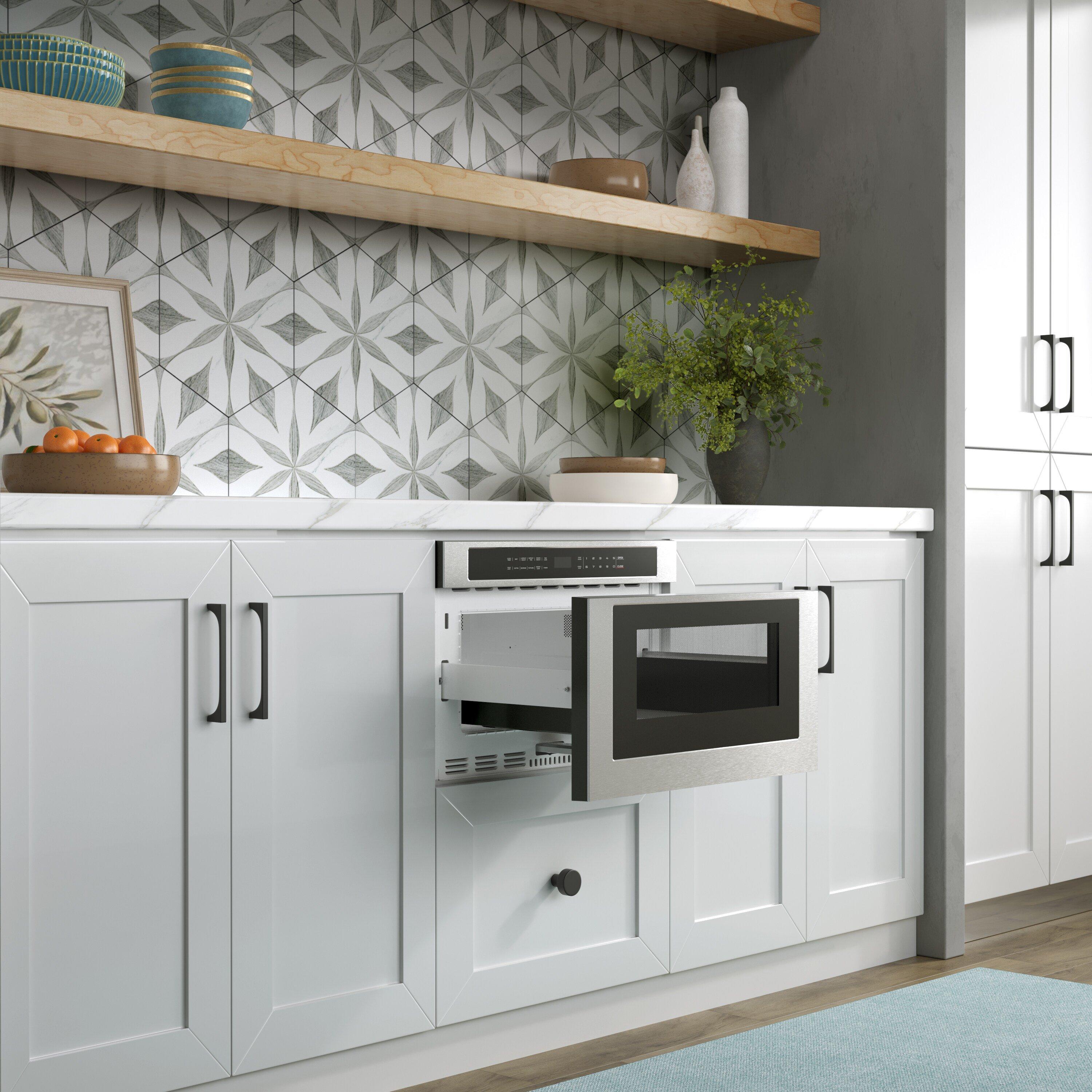 24 in. Built-In Drawer Microwave in Stainless Steel 