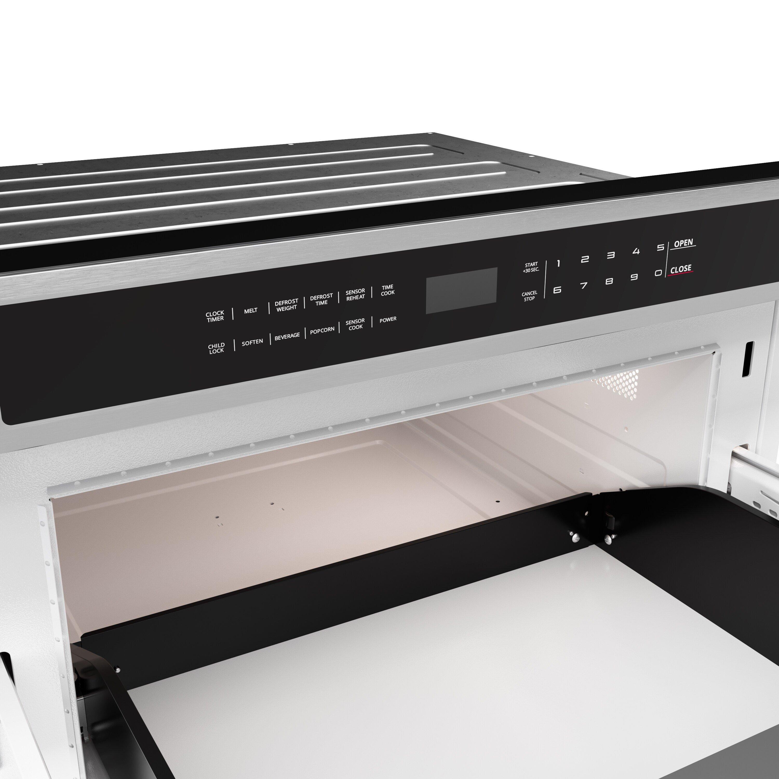 24 in. Built-In Drawer Microwave in Stainless Steel 