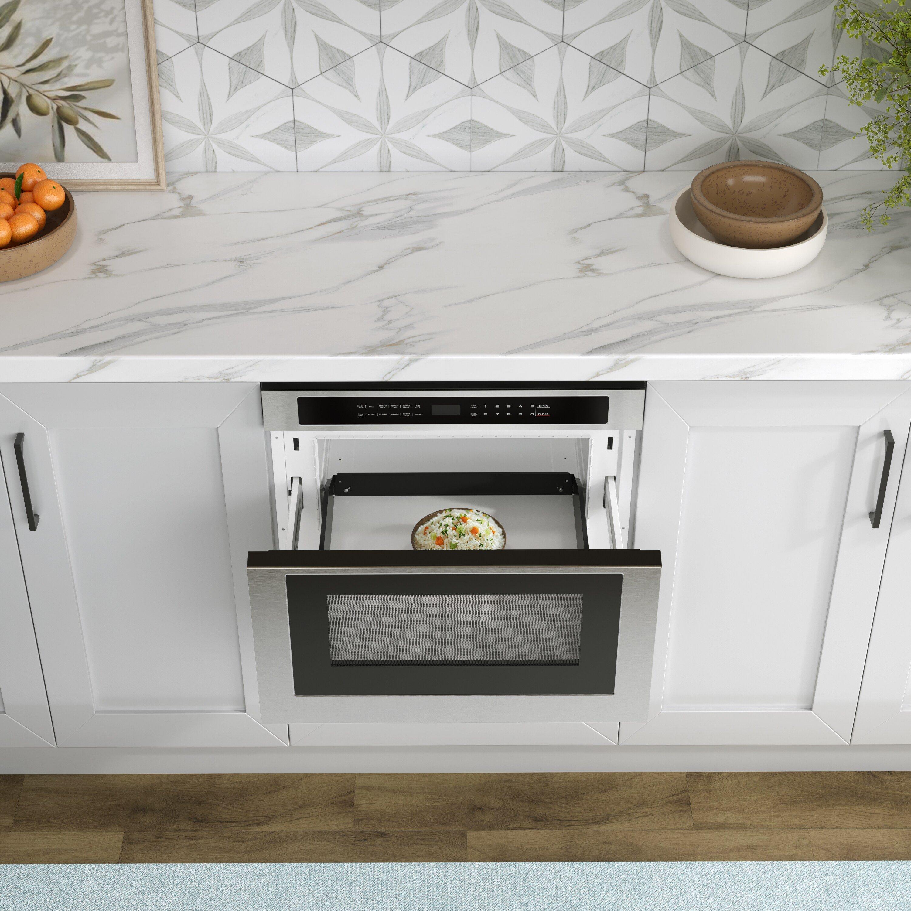 24 in. Built-In Drawer Microwave in Stainless Steel 