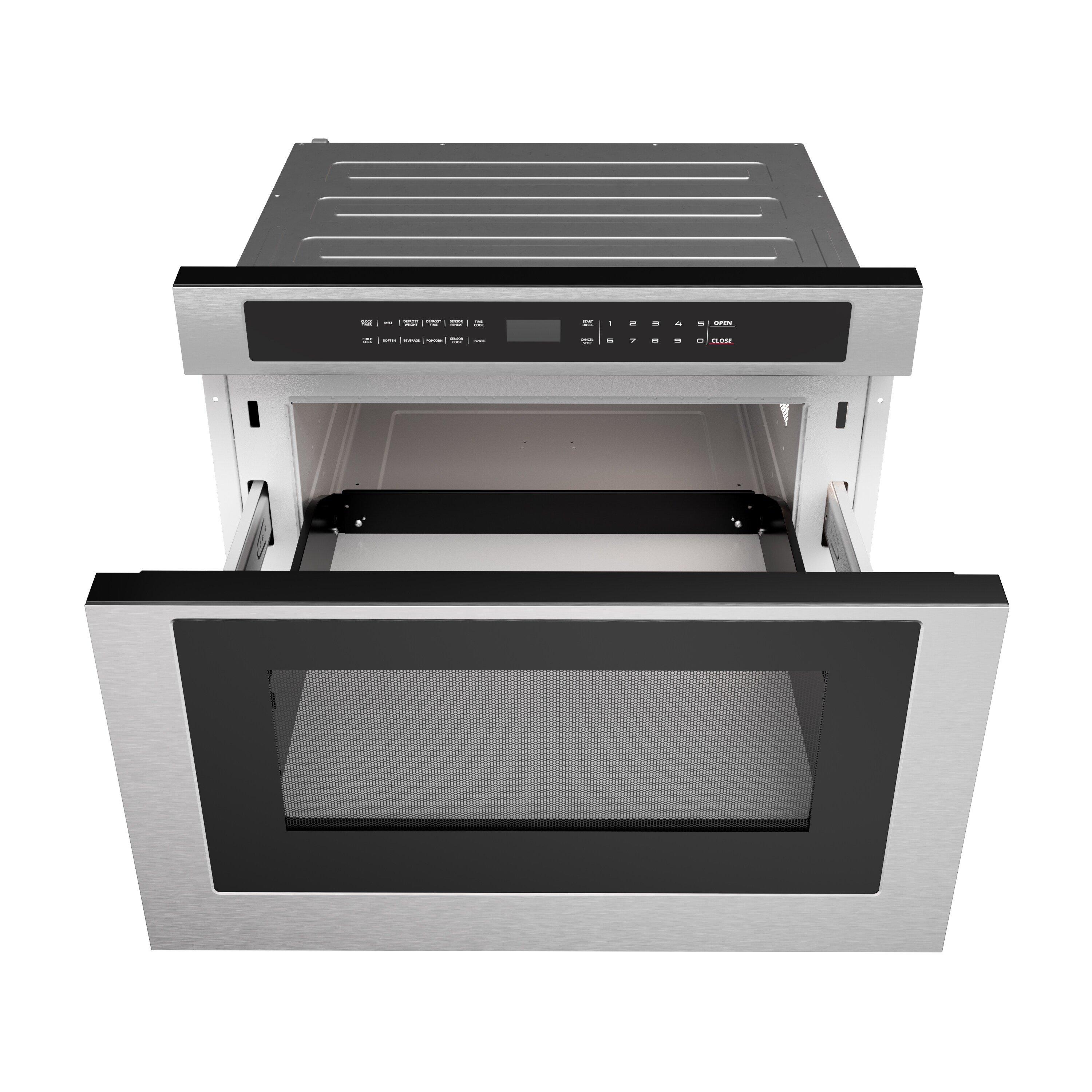 24 in. Built-In Drawer Microwave in Stainless Steel 