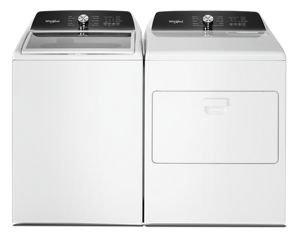 4.6 cu. ft. Top Load Washer with Glass Lid in White 