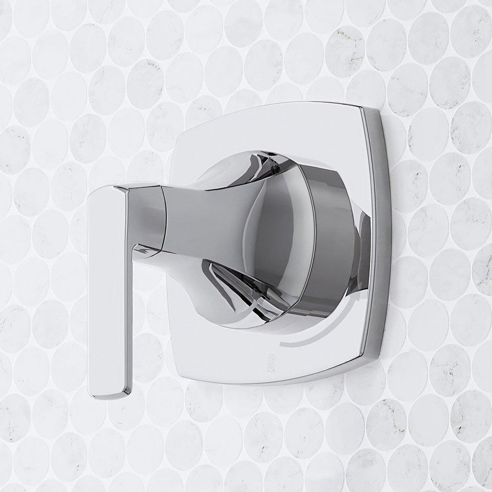 SEFINA IN-WALL SHOWER VOLUME CONTROL HANDLE AND 1/2 ROUGH-IN VALVE - CHROME 