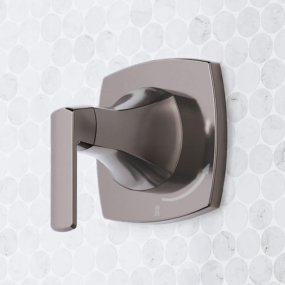 SEFINA IN-WALL SHOWER VOLUME CONTROL HANDLE AND 1/2 ROUGH-IN VALVE - GUNMETAL 