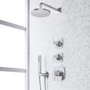 Thermostatic Shower System with Hand Shower in Chrome