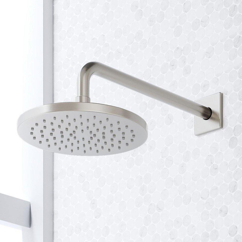 SEFINA THERMOSTATIC SHOWER SYSTEM WITH HAND SHOWER - BRUSHED NICKEL 
