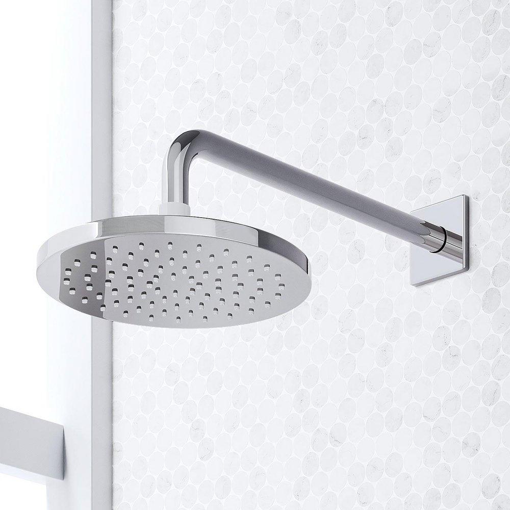 SEFINA THERMOSTATIC SHOWER SYSTEM WITH DUAL SHOWERHEADS AND HAND SHOWER - CHROME 