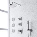 SEFINA THERMOSTATIC SHOWER SYSTEM WITH 3 BODY SPRAYS AND HAND SHOWER - CHROME 