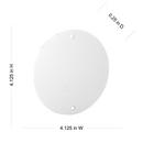 4 in. Round Blank Cover in White 