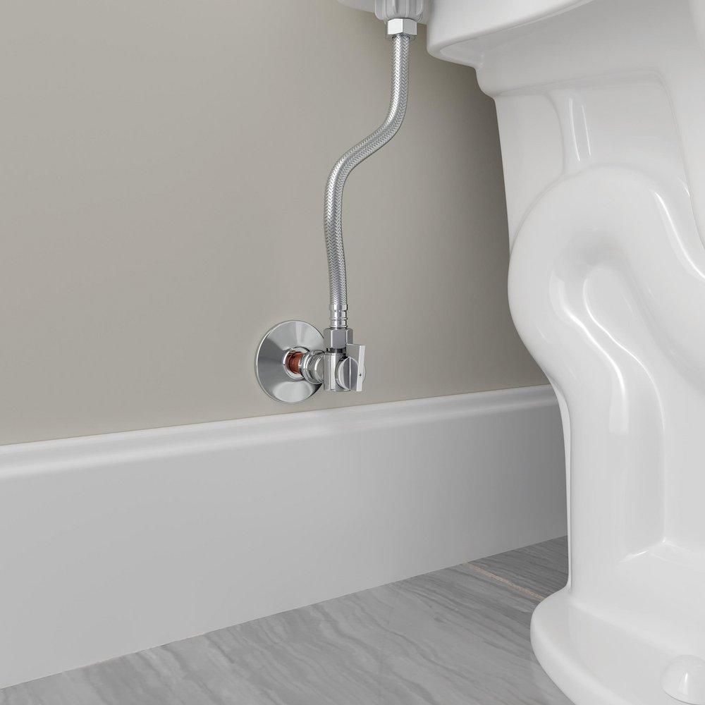 1/2 x 1/4 in. Press x OD Quarter Turn Angle Supply Stop 