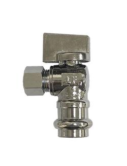 1/2 x 3/8 in. Press x OD Quarter Turn Angle Supply Stop