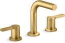 Two Handle Widespread Bathroom Sink Faucet in Vibrant&reg; Brushed Moderne Brass 